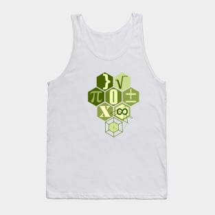 math t-shirt  green Tank Top